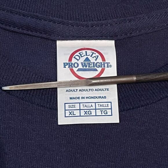 NRA National Rifle Association Bullet Flag Navy Blue Graphic Tee Shirt / Size XL - Picture 5 of 5